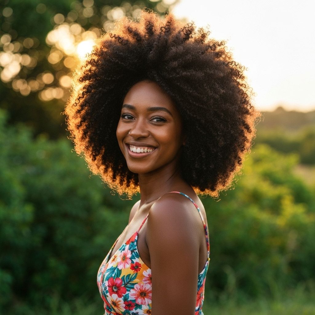 Après - Coupe Afro